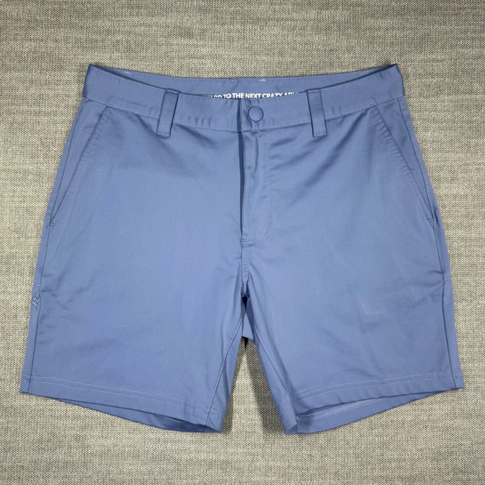 Rhone Mens Commuter Performance 7" Shorts Slate Blue Size 30 Active Golf